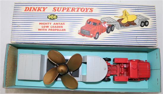 Five boxed Dinky Supertoy models and a boxed Britains Howitzer